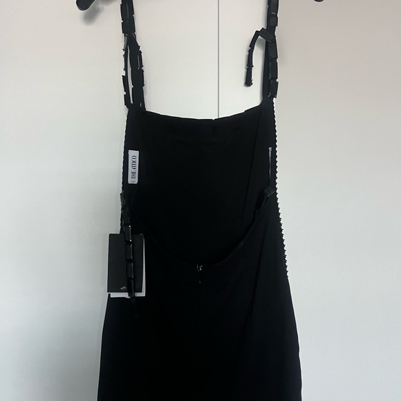 NWT The Attico Rue Open Back Embellished Jersey Mini Dress - Picture 6 of 9